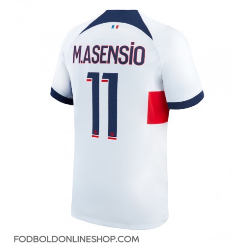 Paris Saint-Germain Marco Asensio #11 Udebanetrøje 2023-24 Kortærmet